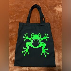 Glow in the Dark Frog Canvas Bag 🐸